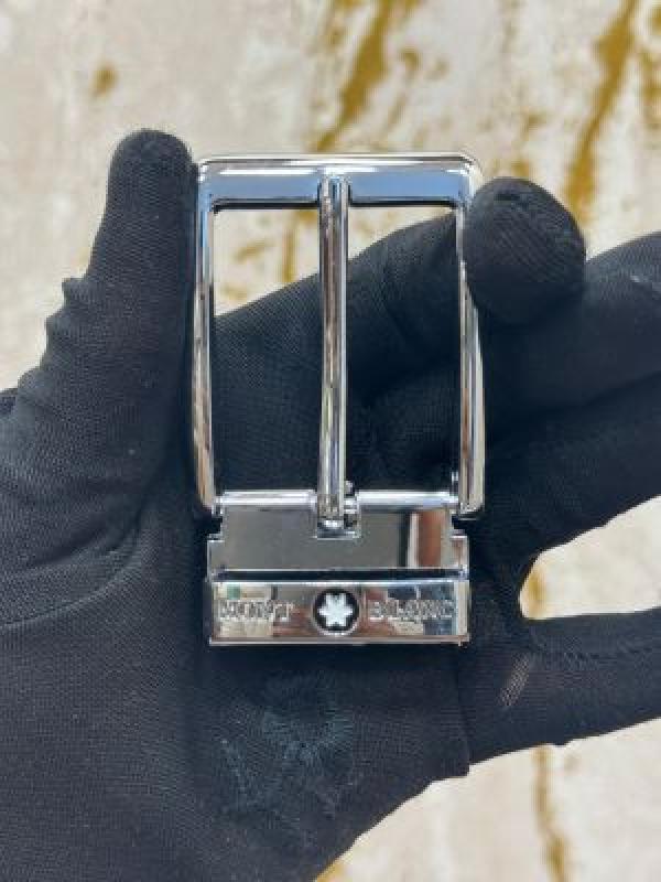 Mont Blanc Belt Combo Gold And Silver Buckle With Box Dust Bag Including CarryBag (20-1)