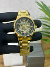 EMPORIO ARMA_ MECCANICO OPEN HEART GOLD BLACK F284