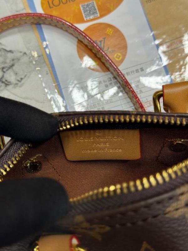Loui_s vuitton nano monogram crossbody bag with double og box and dust bag including carry bag (f-2042)