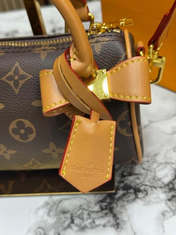 Loui_s vuitton nano monogram crossbody bag with double og box and dust bag including carry bag (f-2042)