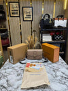 Loui_s vuitton marellini shoulder bag with double og box and dust bag (apricot)