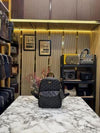 GUESS WOMENS BRAND LOGO BAGPACK WITH DUST BAG AND POUCH (BLACK)