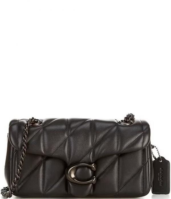 Coac_h Tabby Quilted Black Shoulder Bag With Box And Dust Bag (CP150)
