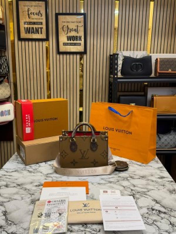 Loui_s Vuitton Onthego Pm With Double Og Box And Dust Bag Including CarryBag (Brown)