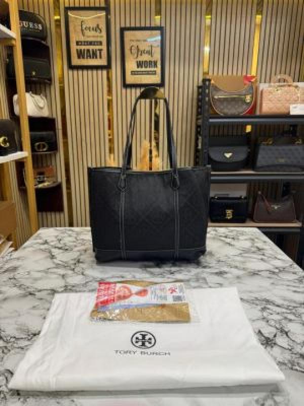 Tory_Burch_Jacquard_Signature_Tote_Bag_With_Dust_Bag_(Black)