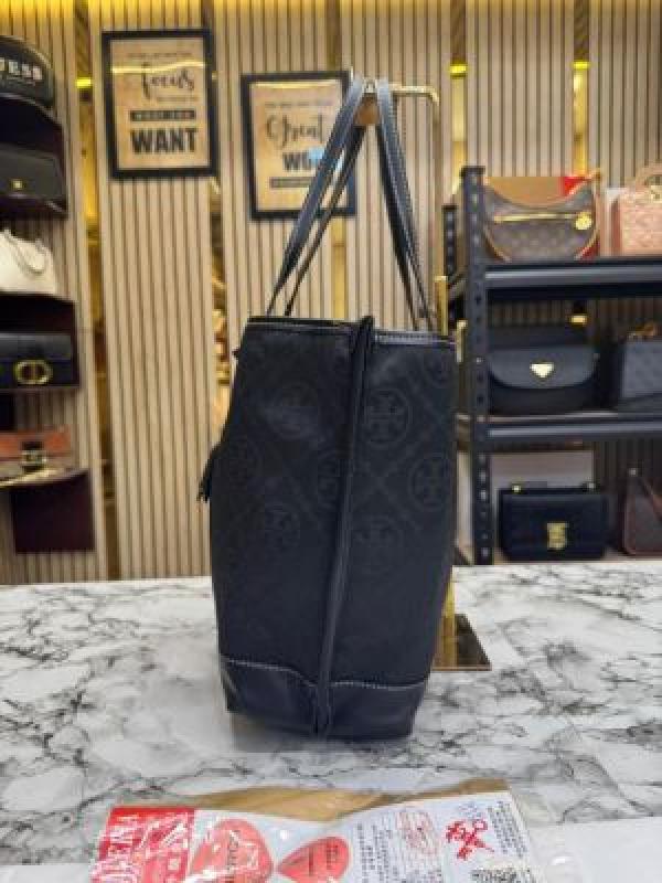 Tory_Burch_Jacquard_Signature_Tote_Bag_With_Dust_Bag_(Black)