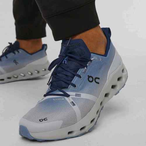 On Cloudsurfer Trail Waterproof Chambray Glacier