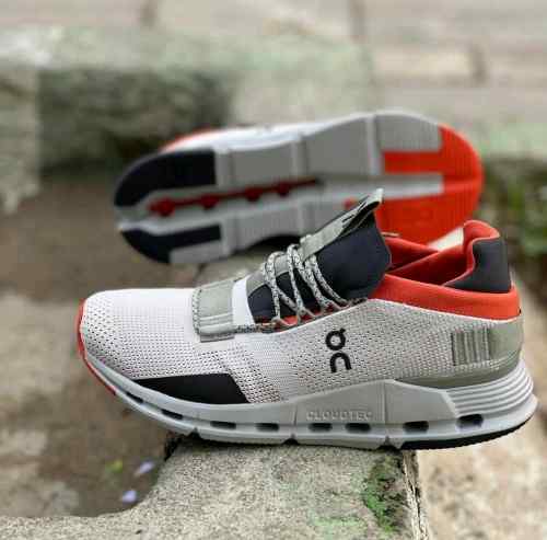 On Cloudnova Silver Orange Cloudtec Athletic