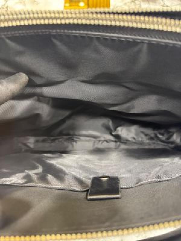 Mont Blanc Black Embossed Leather Laptop with Shoulder Strap