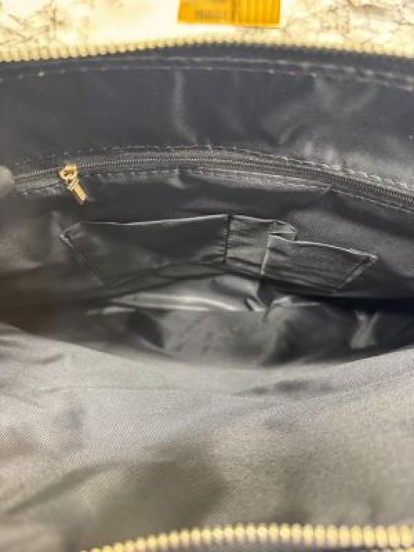 Mont Blanc Black Embossed Leather Laptop with Shoulder Strap