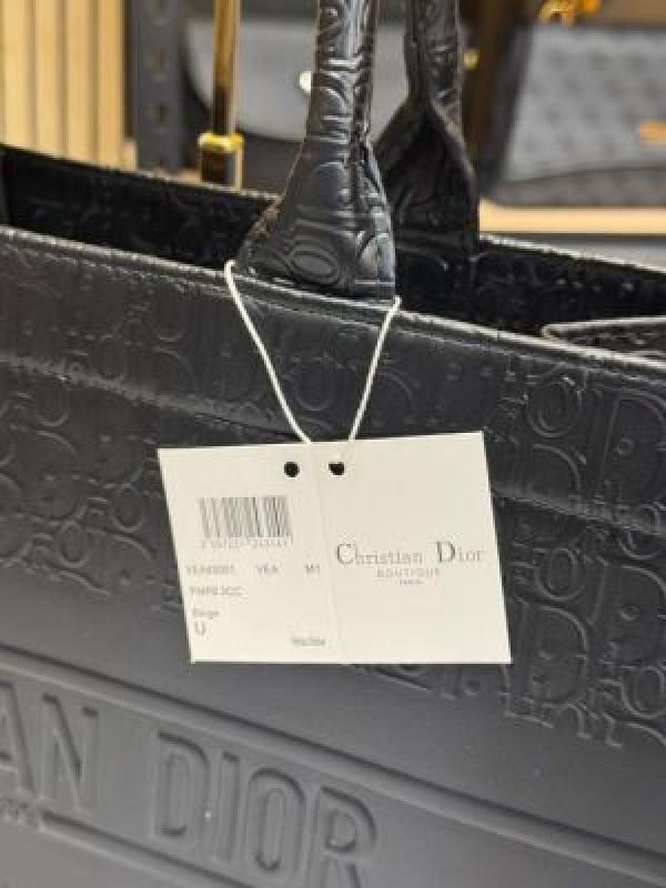 Christian_Dior_Book_Embossed_Calfskin_Tote_With_Box_And_Dust_Bag_(Black)
