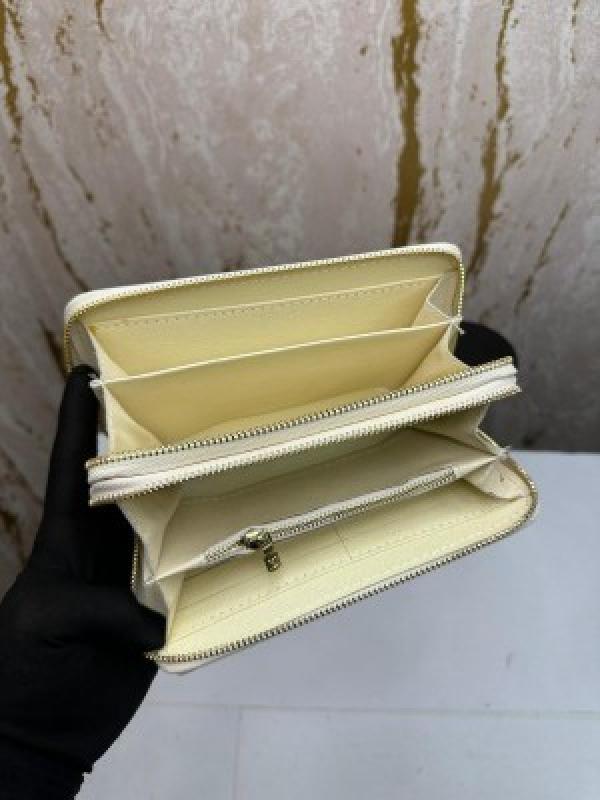Loui_s vuitton double zipper premium wallet with box 078- (white azur)
