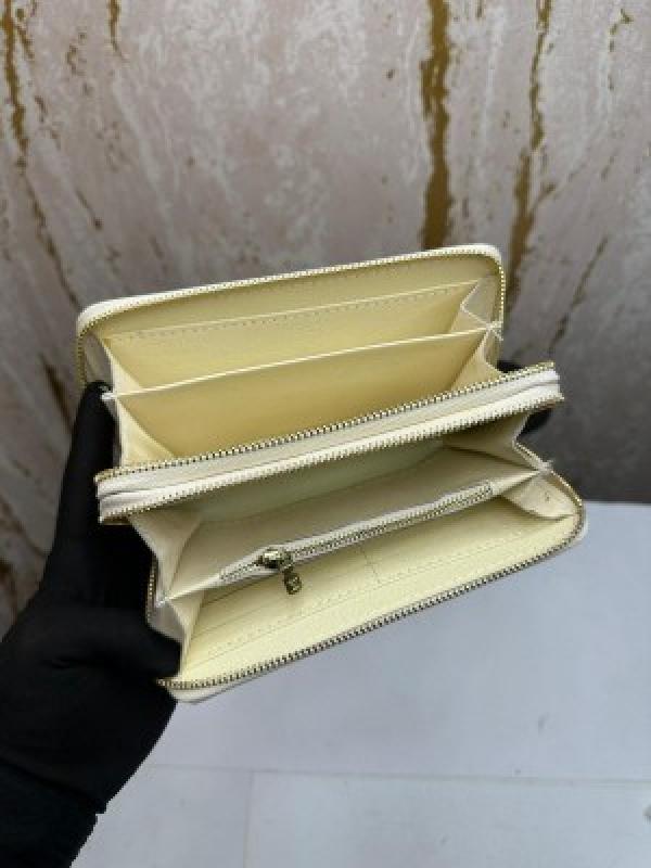 Loui_s vuitton double zipper premium wallet with box 078- (white azur)