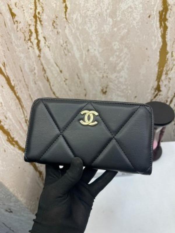 CHANEL_LONG_ZIP_AROUND_WALLET_WITH_BOX_(CHANEL-60017_BLACK)