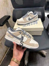nikee sb dunk low x stussy rice white carbon