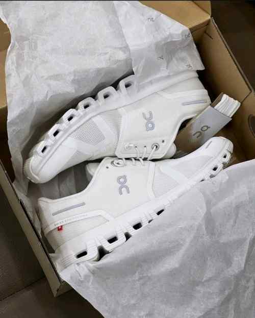 On Cloud Running 5 All White Shoes