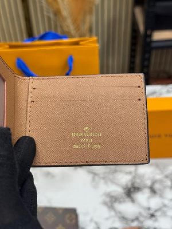 _vuitton wallet combo with og box and carry bag premium quality (brown)