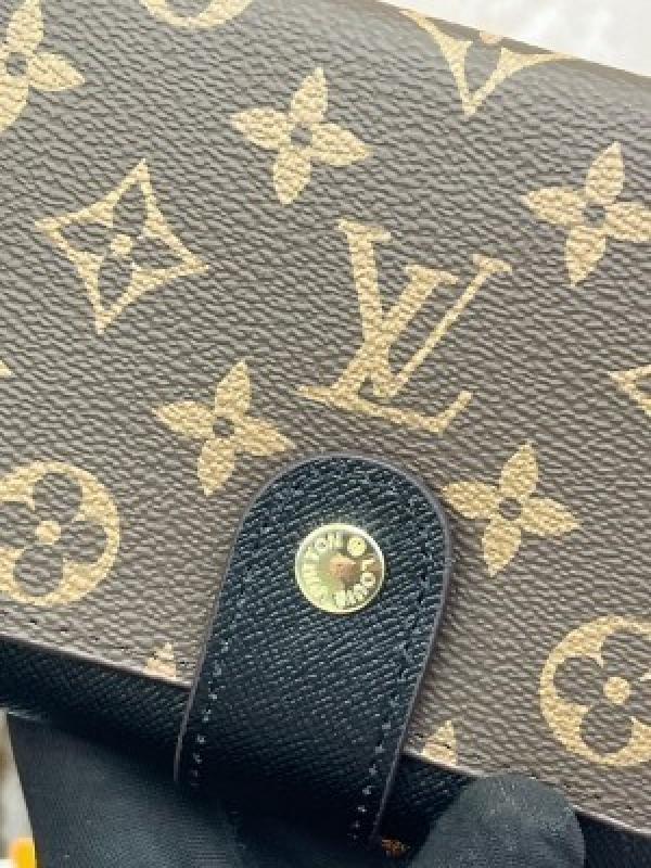 LOUI_S VUITTON PREMIUM LONG WALLET WITH OG BOX AAA 61728 ( BLACK )