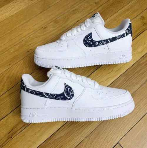 Nikee Airforce 1 Paisley White Black