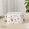 Karl Lagerfeld Maybelle Crossbody Bag Signature & Patches Work With Box And Dust Bag (White)