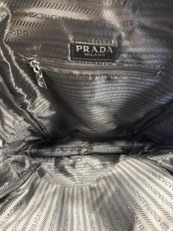 Prad_a New Saffiano Re-Nylon Unisex Backpack With Dust Bag (2025-Black)