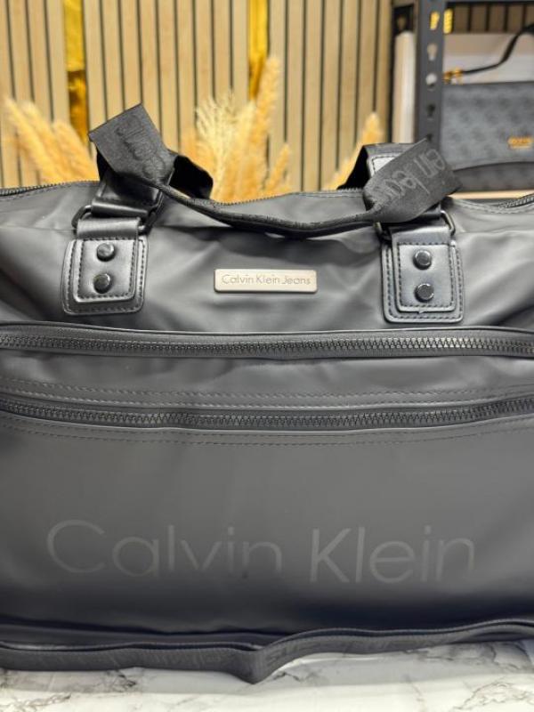 Calvin_Klein Premium Quality Travel Duffle Bag (Z0823-2-Black)