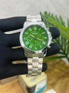 Fossil_Grant silver green F266