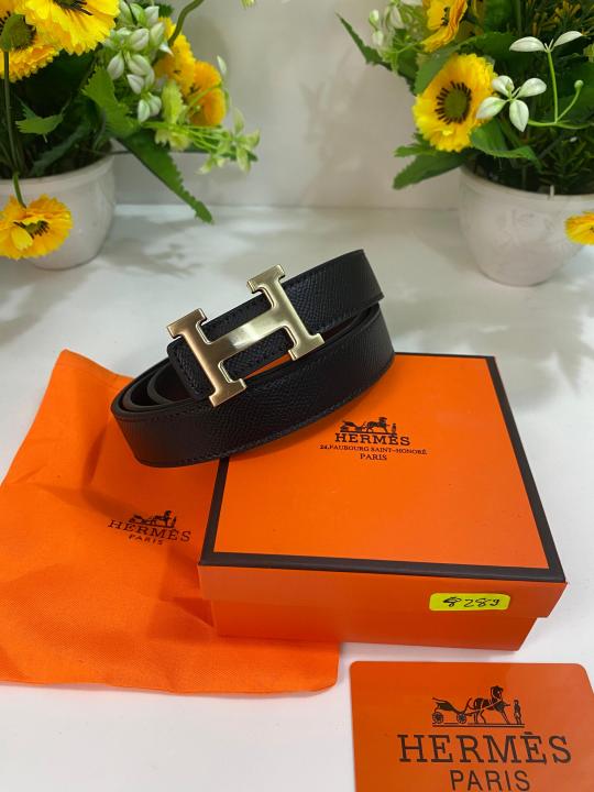 HERME_S LADIES PREMIUM BELT WID OG BOX ETC 289