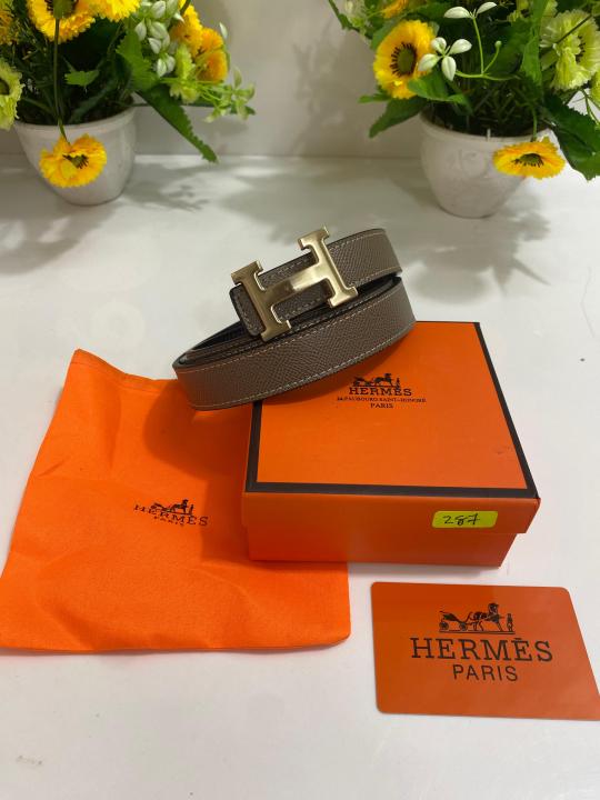 HERME_S LADIES PREMIUM BELT WID OG BOX ETC 287