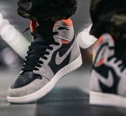 jordan retro 1 high og GREY HYPER CRIMSON semi ua