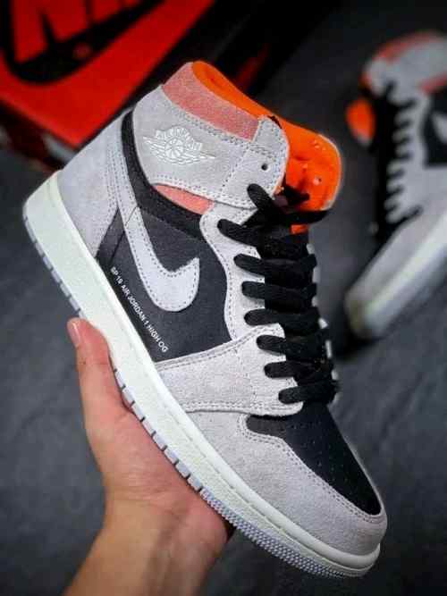 jordan retro 1 high og GREY HYPER CRIMSON semi ua