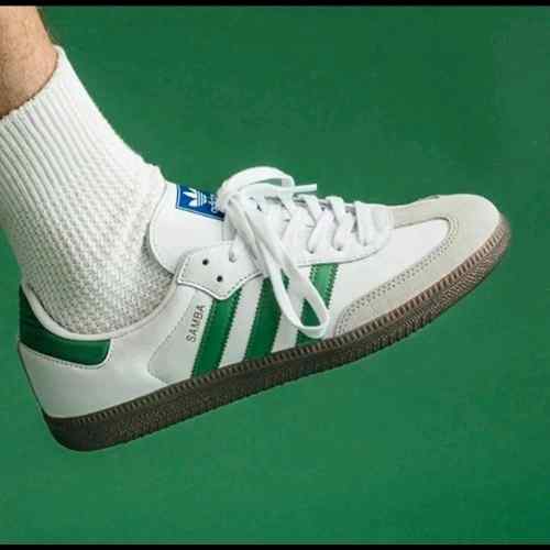 Adidass Samba White Green for her fix