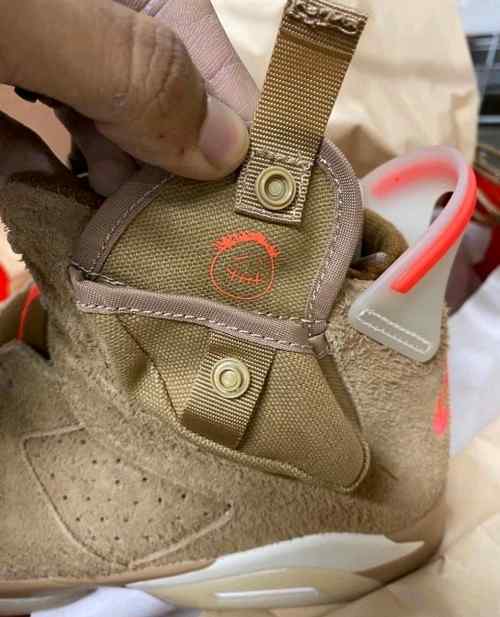 Nikee Air Jordan Retro 6 x Travis Scott British Khaki Top SEMI UA Batch SEUDE with og box dustbag