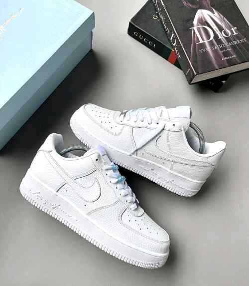 Nocta X Nikee Airforce 1 Low Certified Lover Boy Triple White