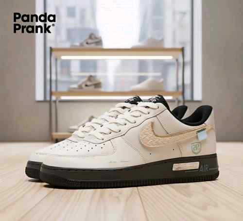 Nikee Airforce 1 X Panda Prank Spritiual Charm