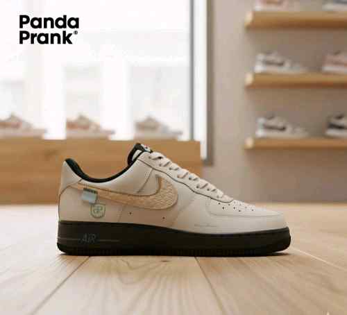 Nikee Airforce 1 X Panda Prank Spritiual Charm