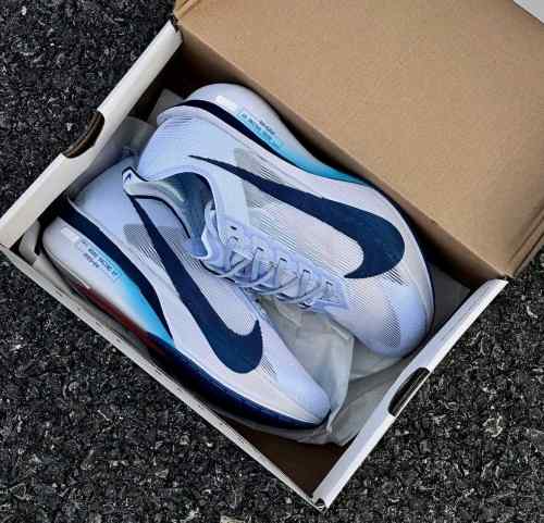 Nikee zoom Vaporfly 4 Road Racing White Blue