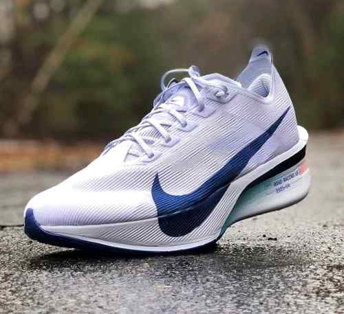 Nikee zoom Vaporfly 4 Road Racing White Blue