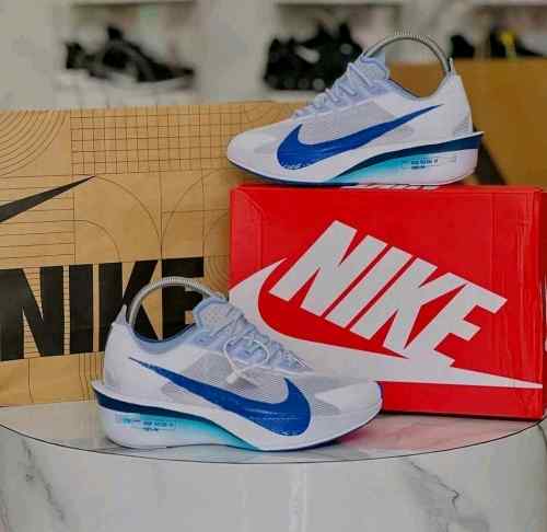 Nikee zoom Vaporfly 4 Road Racing White Blue