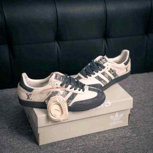 Adidass Samba X Louiis Vuitton Dark Grey