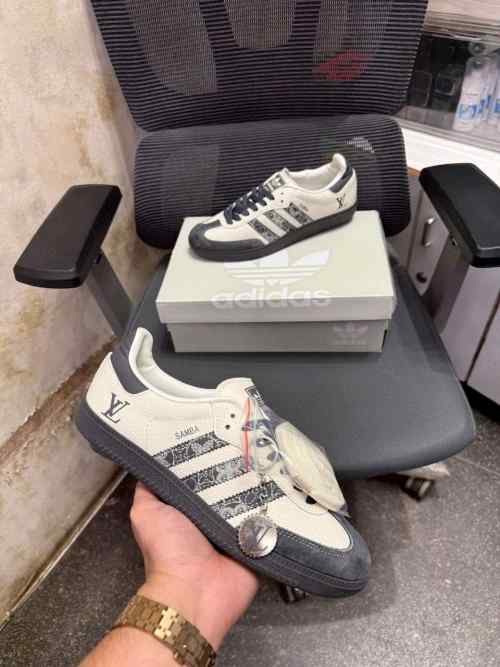 Adidass Samba X Louiis Vuitton Dark Grey