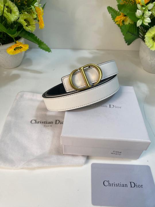 CD DIO_R LADIES BELT WID OG BOX CARD & DUST BAG 359