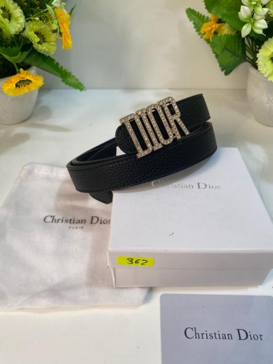CD DIO_R LADIES BELT WID OG BOX CARD & DUST BAG 362