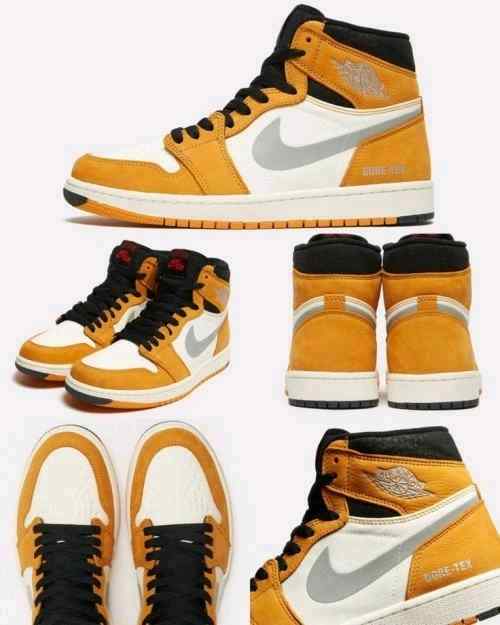 nikee Jordan retro 1 High Element Goretex Light Curry