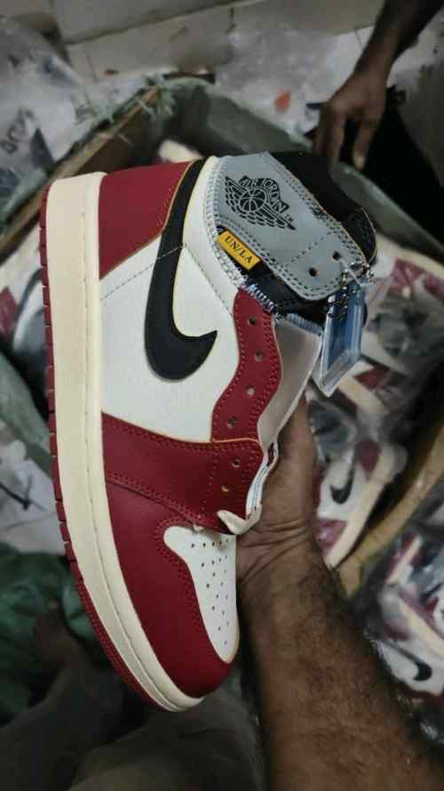 nikee air jordan 1 high x union la chicago red semi ua