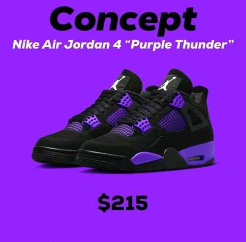 Jordan Retro 4 Purple Thunder semi ua