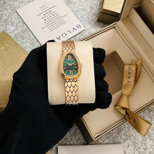 Bvlgar_i serpenti seduttori womens watch rose green 147