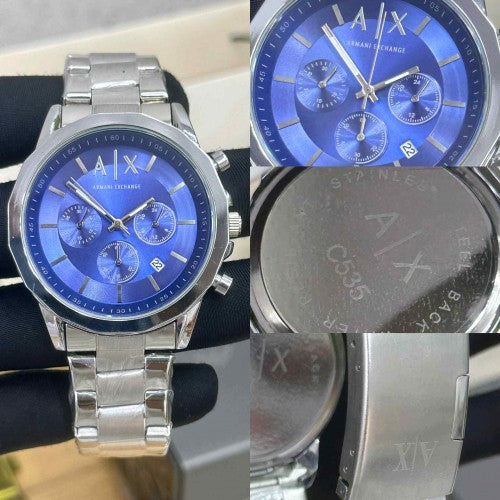 arma_exchange ax SILVER BLUE CHRONOGRAPH F245