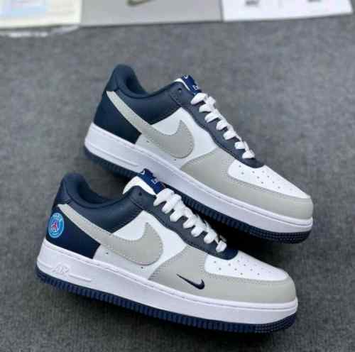 nikee airforce 1 paris saint german psg grey blue