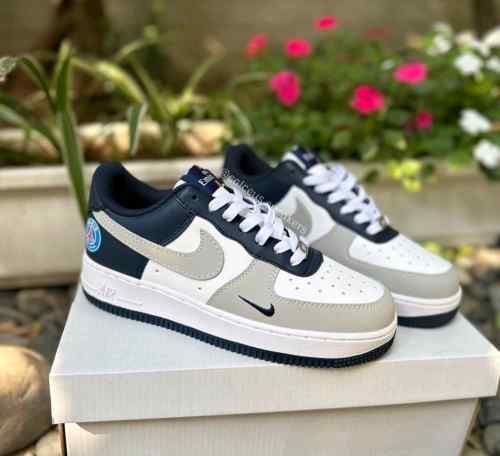 nikee airforce 1 paris saint german psg grey blue